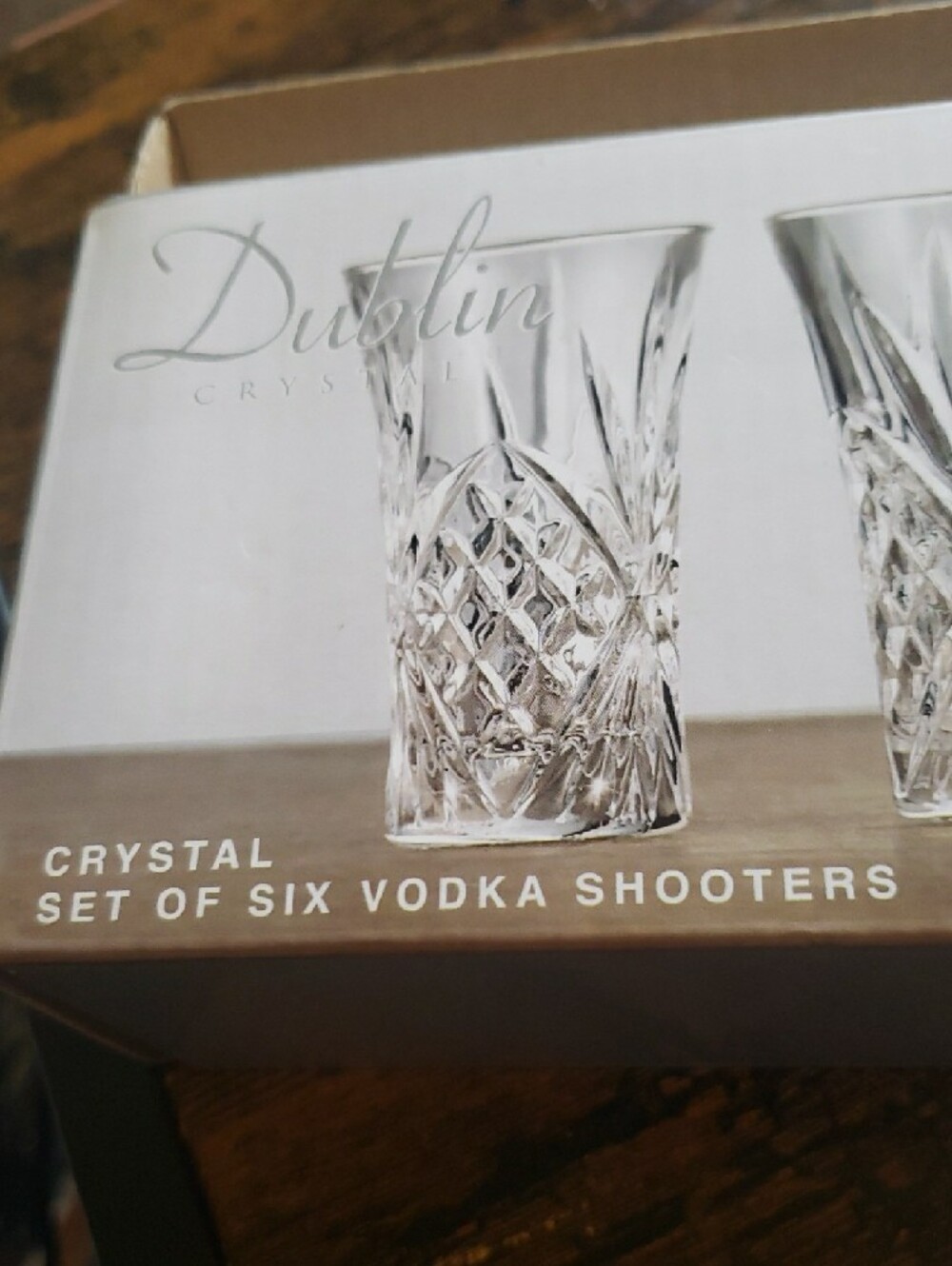 Godinger Shannon Crystal Dublin Vodka Shooter Set - Clear Glass (Set of 6)